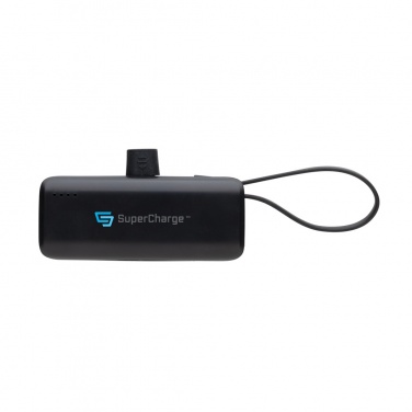Logo trade corporate gifts image of: Powerlink RCS rplastic 3000 mah powerbank USB C connector