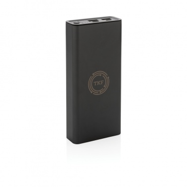 Logo trade promotional giveaways picture of: Terra RCS recycled 20W aluminium powerbank 20.000 mAh