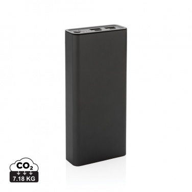 Logo trade promotional gift photo of: Terra RCS recycled 20W aluminium powerbank 20.000 mAh