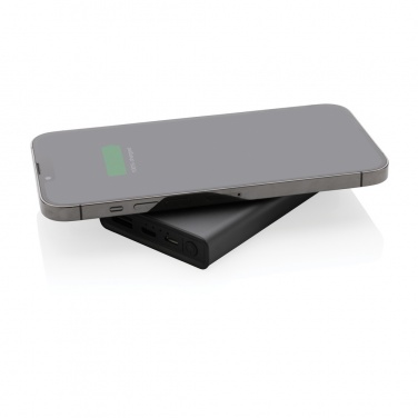Logotrade promotional item picture of: Terra RCS recycled aluminium 5000 mAh powerbank 5W wireless