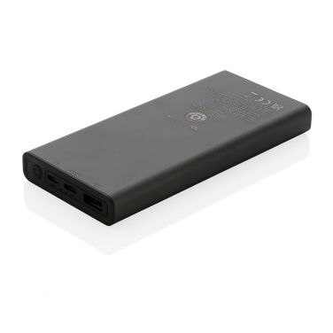 Logo trade promotional item photo of: Terra RCS recycled 18W aluminium powerbank 10.000 mAh