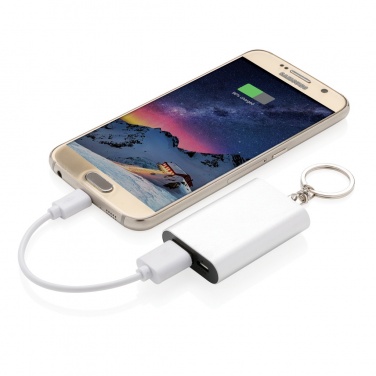 Logo trade corporate gifts image of: 1.000 mAh keychain powerbank