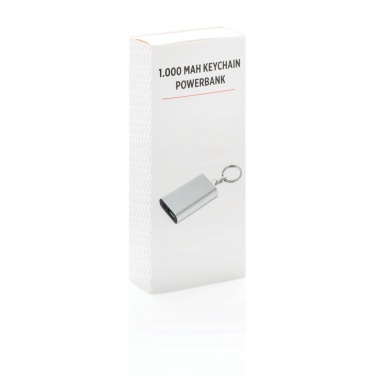 Logo trade promotional giveaways picture of: 1.000 mAh keychain powerbank
