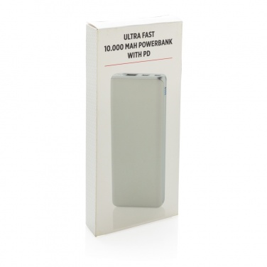 Logo trade promotional product photo of: Ultra fast 10.000 mAh powerbank with PD