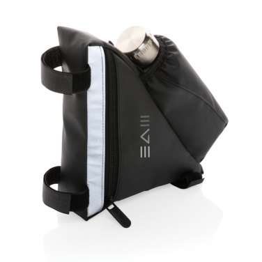 Logo trade promotional merchandise photo of: PU high visibility bike frame bag with bottle holder
