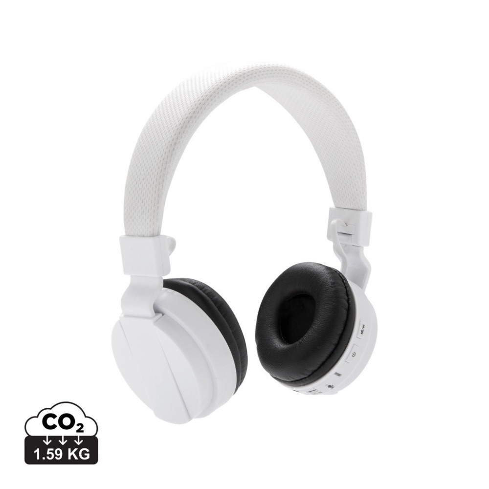 Logo trade promotional gifts image of: Foldable wireless headphone
