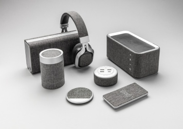 Logo trade advertising products image of: Vogue wireless charging speaker