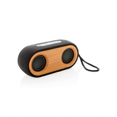 Logo trade promotional gifts image of: Bamboo X double speaker