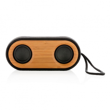 Logo trade corporate gifts image of: Bamboo X double speaker