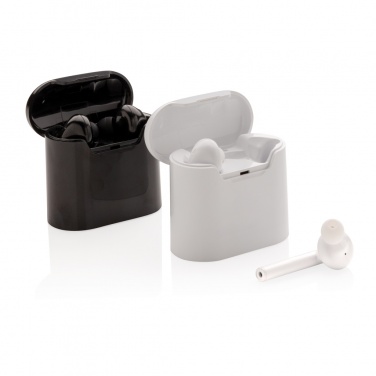 Logo trade corporate gift photo of: Liberty wireless earbuds in charging case
