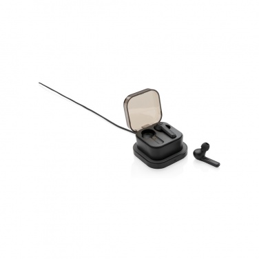 Logo trade promotional products picture of: TWS earbuds in wireless charging case