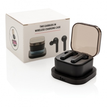 Logotrade promotional giveaways photo of: TWS earbuds in wireless charging case