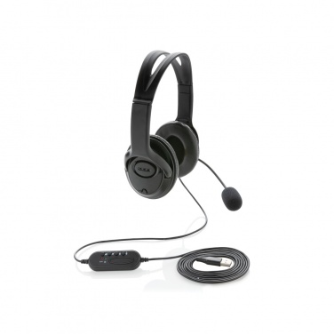 Logotrade promotional giveaway picture of: Over ear wired work headset