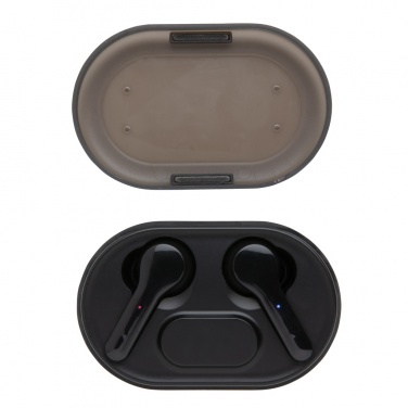 Logotrade promotional merchandise picture of: Light up logo TWS earbuds in charging case