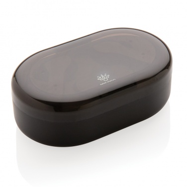 Logotrade corporate gift image of: Light up logo TWS earbuds in charging case
