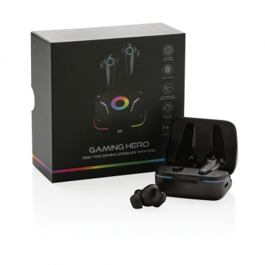 Logo trade corporate gifts picture of: RGB gaming earbuds with ENC