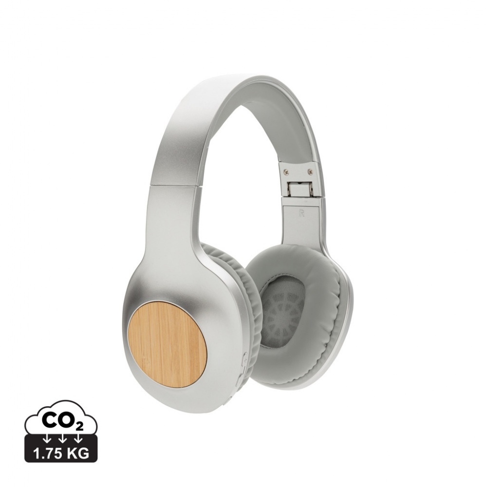 Logotrade business gift image of: Dakota Bamboo wireless headphone