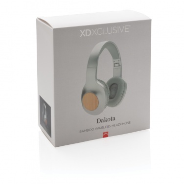 Logotrade business gift image of: Dakota Bamboo wireless headphone