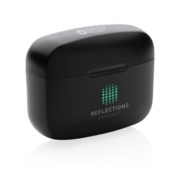 Logo trade corporate gifts image of: Swiss Peak ANC TWS earbuds