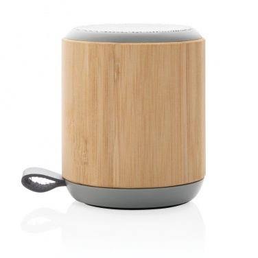 Logotrade promotional items photo of: Bamboo and fabric 3W wireless speaker
