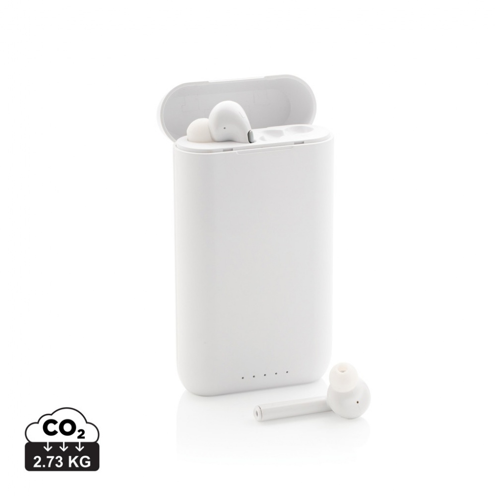 Logotrade corporate gift picture of: Liberty TWS earbuds with 5.000 mAh powerbank