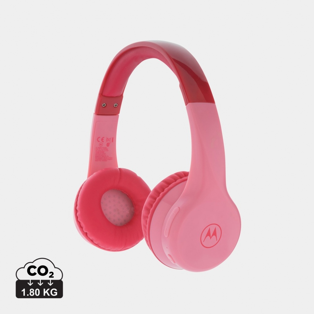 Logo trade advertising products image of: Motorola JR 300 kids wireless safety headphone