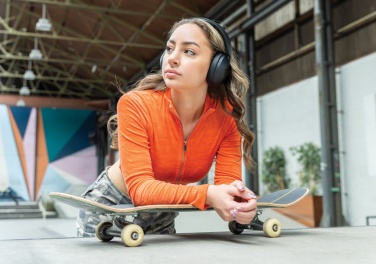 Logotrade corporate gift picture of: Urban Vitamin Cupertino RCS rplastic ANC headphone