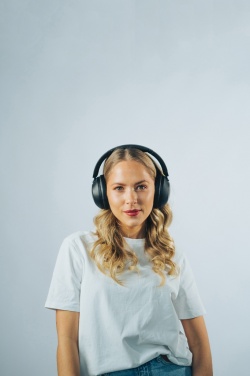 Logo trade promotional merchandise image of: Urban Vitamin Cupertino RCS rplastic ANC headphone