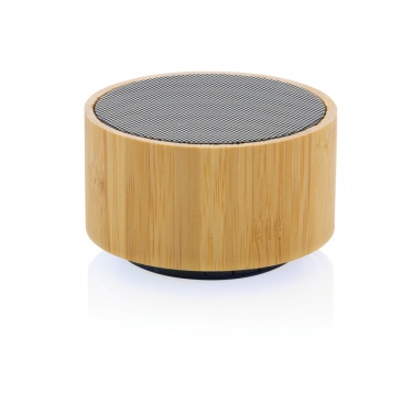 Logo trade corporate gift photo of: RCS recycled plastic and bamboo 3W wireless speaker