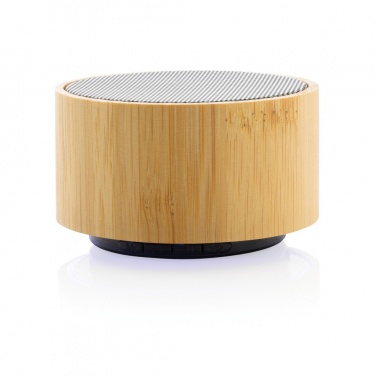 Logotrade promotional item image of: RCS recycled plastic and bamboo 3W wireless speaker
