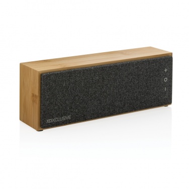 Logo trade corporate gifts image of: Wynn 10W bamboo wireless speaker