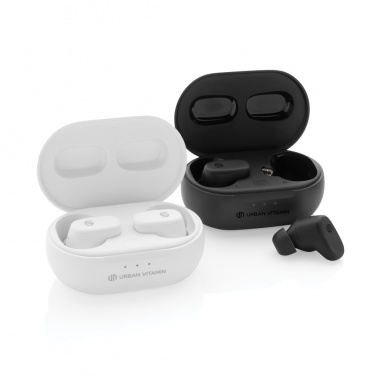 Logo trade promotional item photo of: Urban Vitamin Gilroy hybrid ANC and ENC earbuds