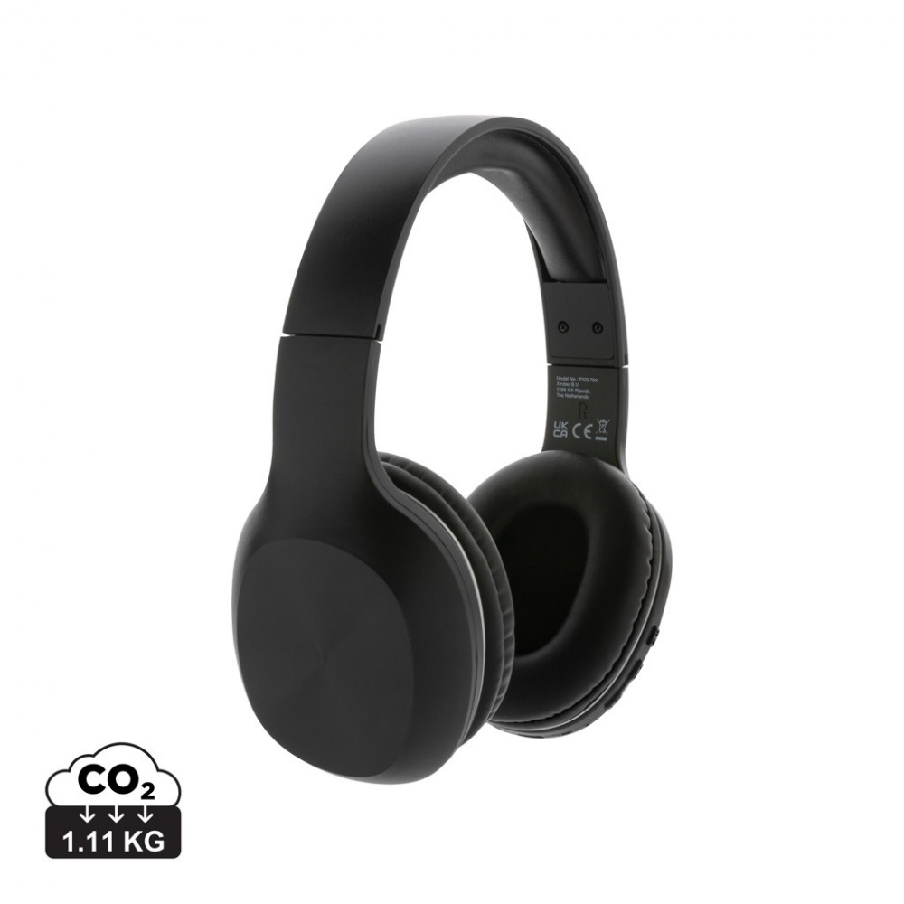 Logotrade promotional giveaway image of: RCS recycled plastic JAM wireless headphone