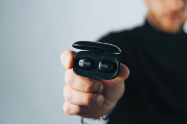 Logotrade promotional gift image of: Urban Vitamin Palm Springs RCS rplastic ENC earbuds