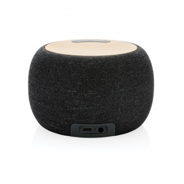 Logotrade promotional giveaway image of: RCS Rplastic/PET and bamboo 5W speaker