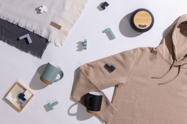 Logo trade promotional products image of: RCS Rplastic/PET and bamboo 5W speaker