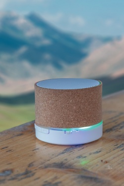 Logo trade promotional products image of: Cork 3W wireless speaker