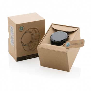 Logo trade promotional giveaways picture of: RCS recycled TPU Fit Watch round