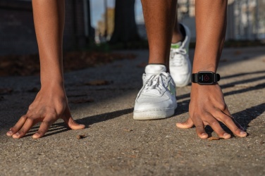 Logotrade promotional merchandise photo of: RCS recycled TPU  activity watch 1.47'' screen with HR