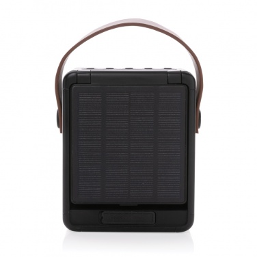 Logo trade promotional merchandise photo of: Skywave RCS recycled plastic solar speaker 12W