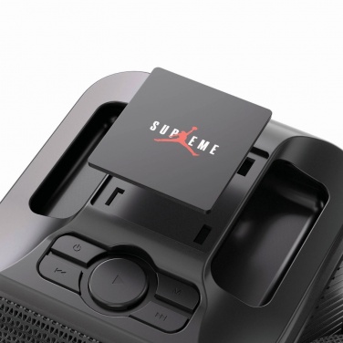 Logotrade promotional gift image of: Singvibe RCS recycled plastic karaoke set with double mic