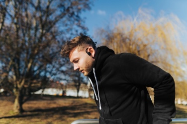 Logo trade promotional giveaways image of: Urban Vitamin Glendale RCS rplastic air conductive headphone