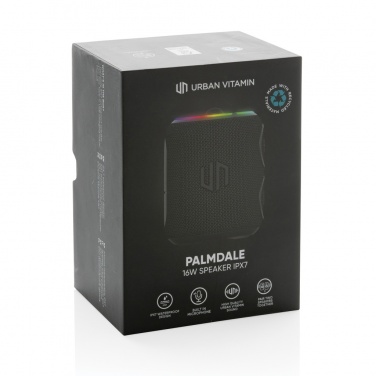 Logotrade promotional giveaway image of: Urban Vitamin Palmdale RCS rplastic 16W speaker IPX7
