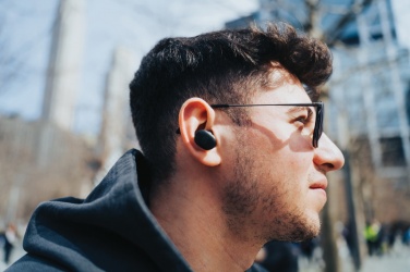Logotrade promotional giveaway image of: Lakewood RCS recycled and repairable wireless earbuds