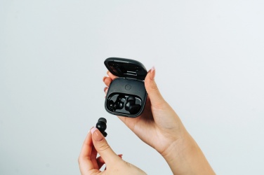 Logo trade promotional giveaways image of: Lakewood RCS recycled and repairable wireless earbuds
