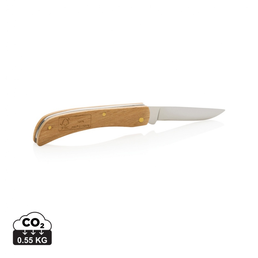 Logo trade promotional items image of: Wooden knife