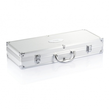 Logo trade corporate gifts picture of: 12 pcs barbecue set in aluminium box