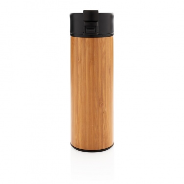 Logo trade corporate gift photo of: Bogota vacuum bamboo coffee mug