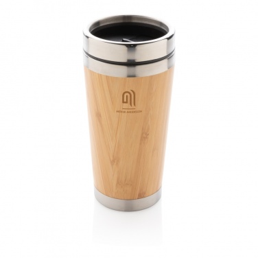 Logo trade business gift photo of: Bamboo tumbler