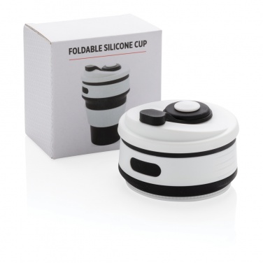 Logo trade corporate gifts picture of: Foldable silicone cup